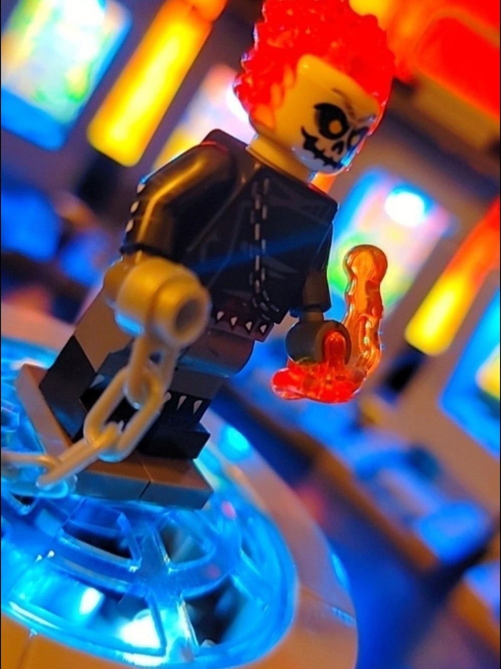 Ghost Rider Minifigure Lego Compatible - Picture 4 of 5